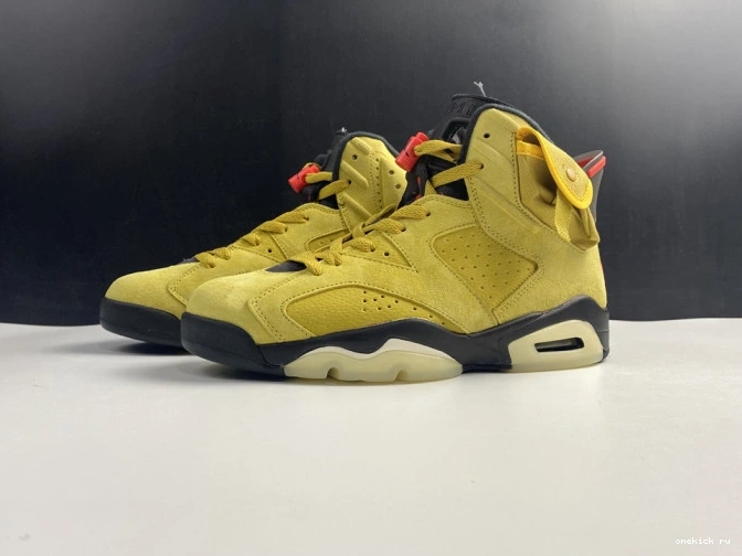 Rep Onekick X TRAVIS YELLOW 6 JORDAN CN1084-300 SCOTT AIR 0817